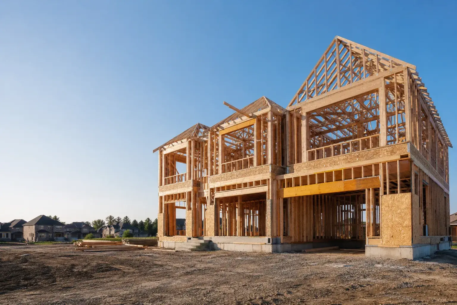 Timberr Framing project work completed on site in the GTA
