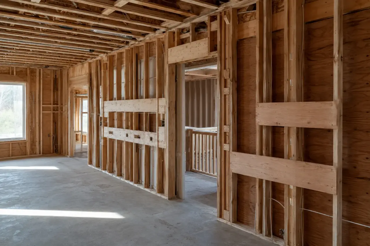 Completed Back Framing GTA, framed on site by Timberr Framing
