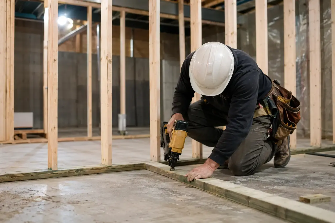 Basement Framing across Waterloo