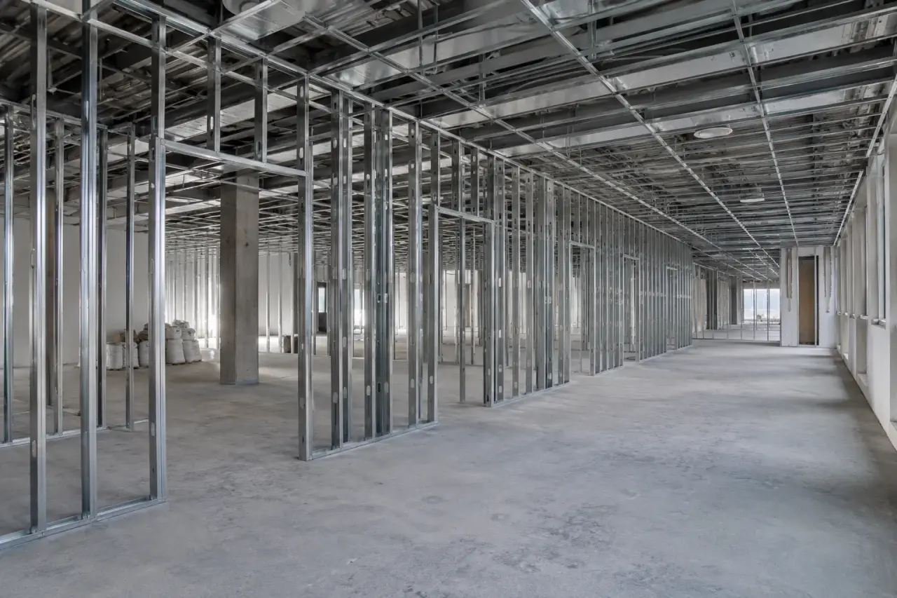 Completed Commercial Framing in Uxbridge, framed on site by Timberr Framing