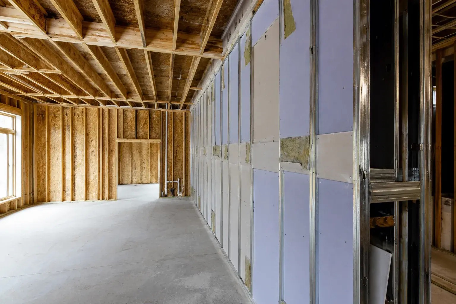 Firewall and Party Wall Framing GTA, framed on site by Timberr Framing