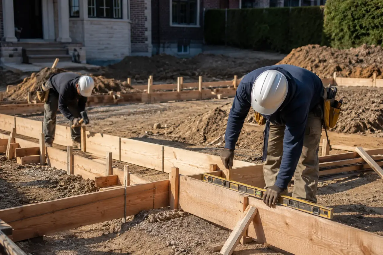 Completed Footing Framing GTA, framed on site by Timberr Framing