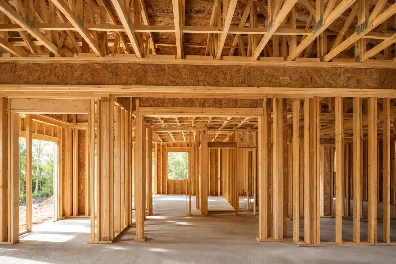 Fourplex Framing process for Barrie