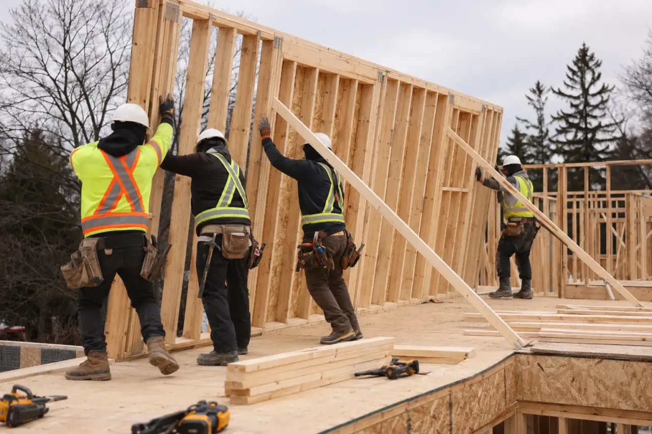 Fourplex Framing across Barrie