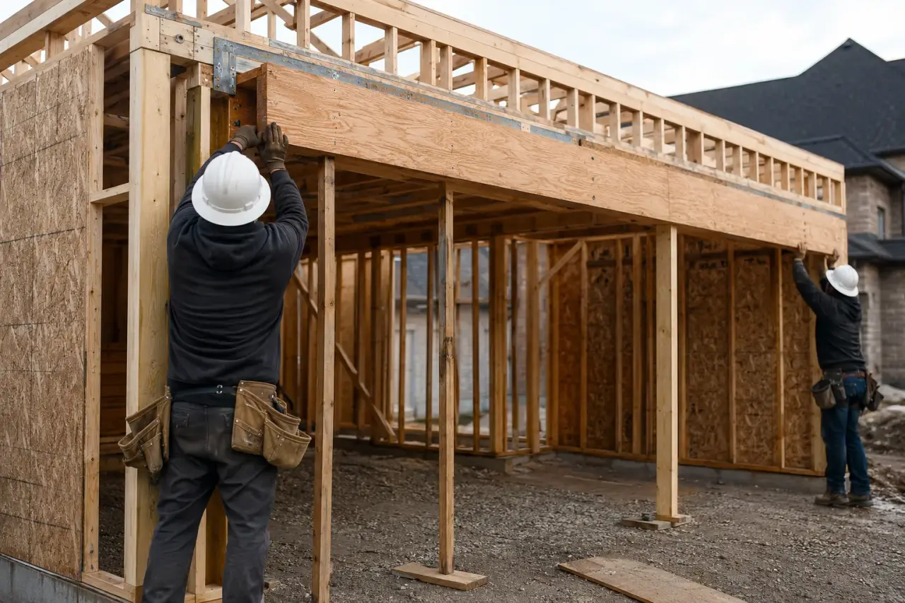 Garage Framing across Cambridge