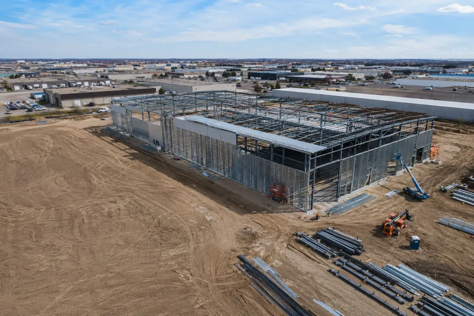 Industrial Framing in Uxbridge, Ontario, framed on site by Timberr Framing