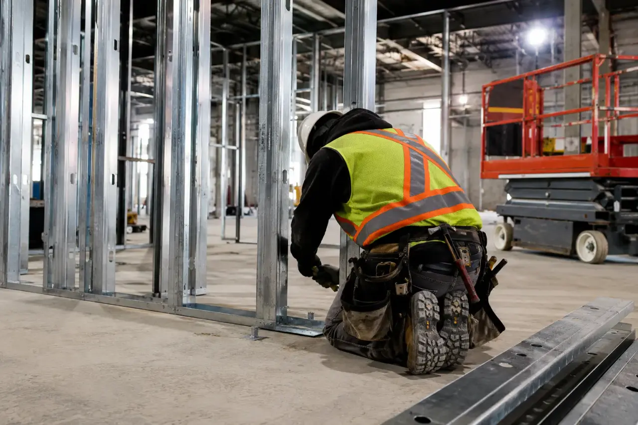 Completed Industrial Framing ready for inspection