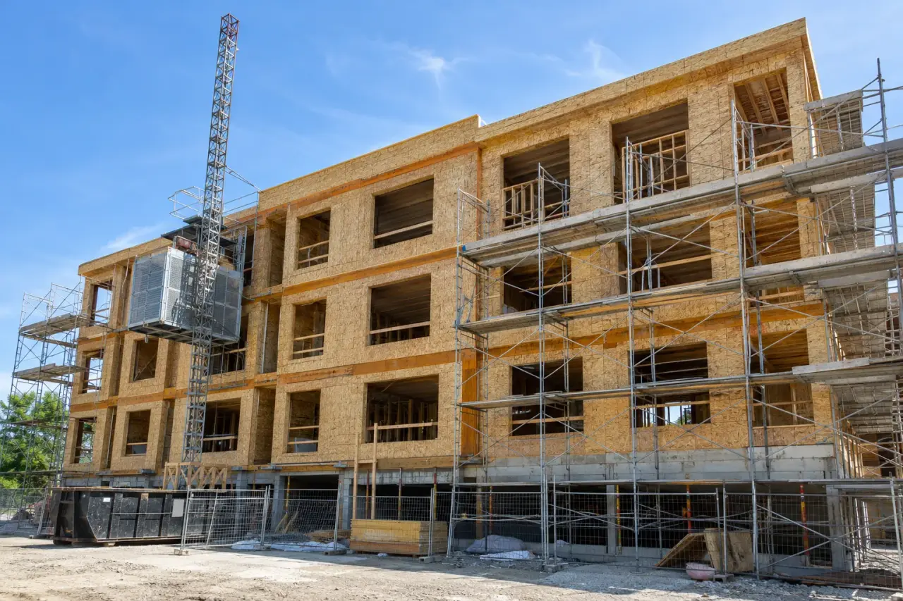 Completed Low-Rise Residential Framing ready for inspection
