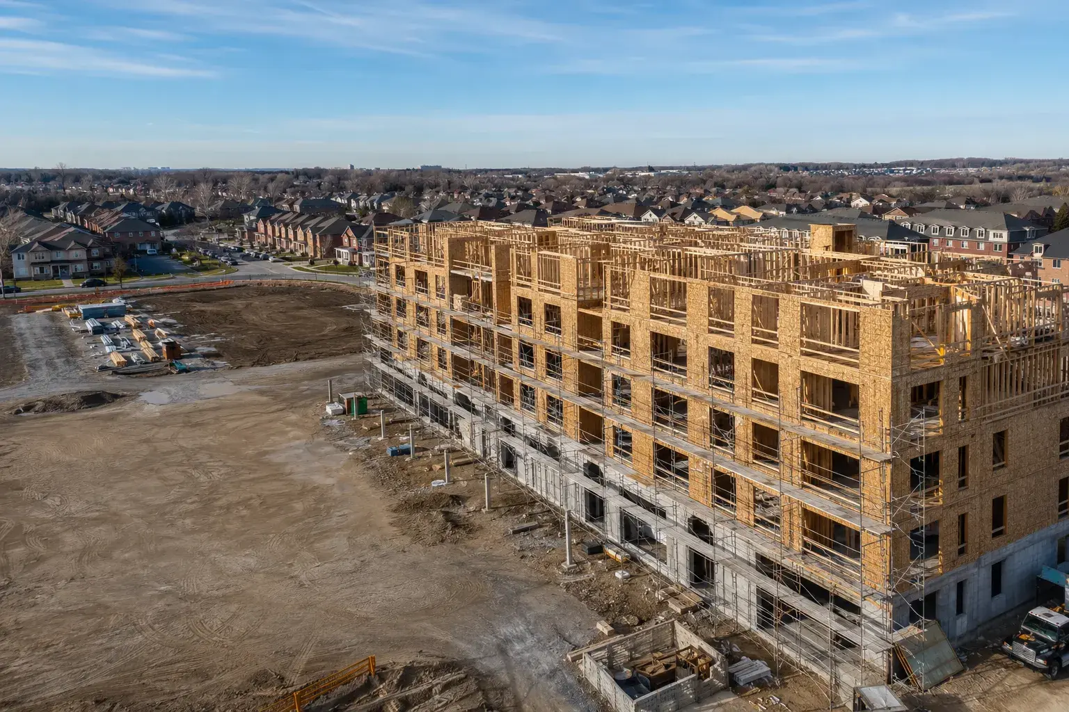 Low-Rise Residential Framing in Uxbridge, Ontario, framed on site by Timberr Framing