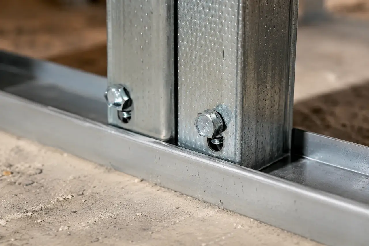 Metal Stud Framing in Cambridge being framed on site by Timberr Framing