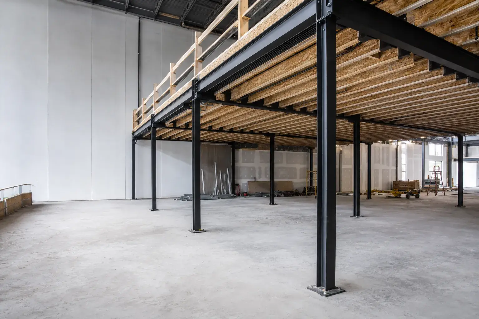 Mezzanine Framing GTA, framed on site by Timberr Framing