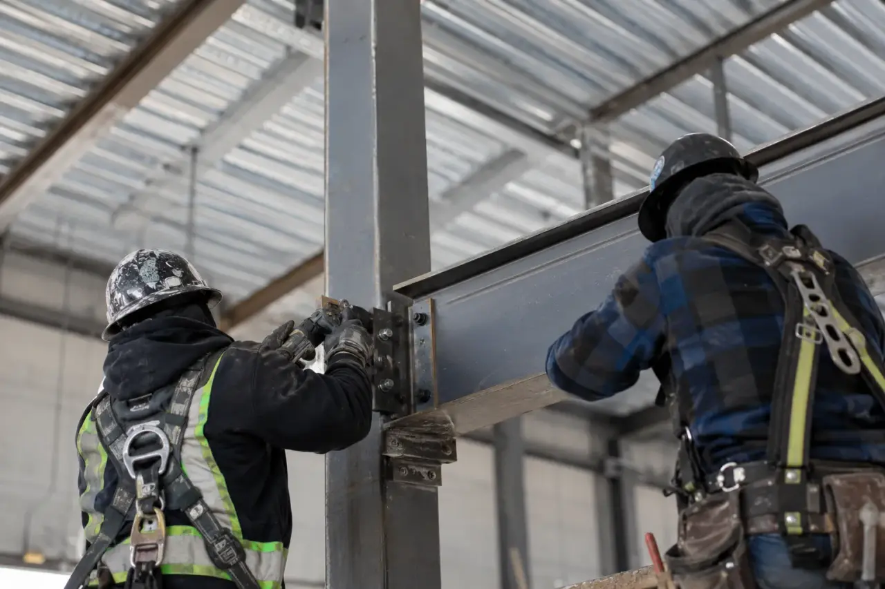 Completed Mezzanine Framing GTA, framed on site by Timberr Framing