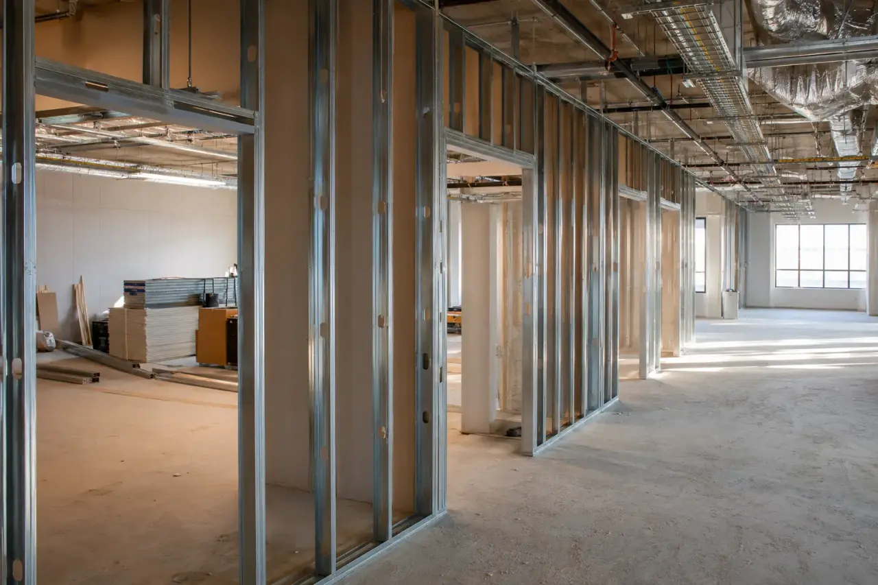 Completed Office Framing ready for inspection