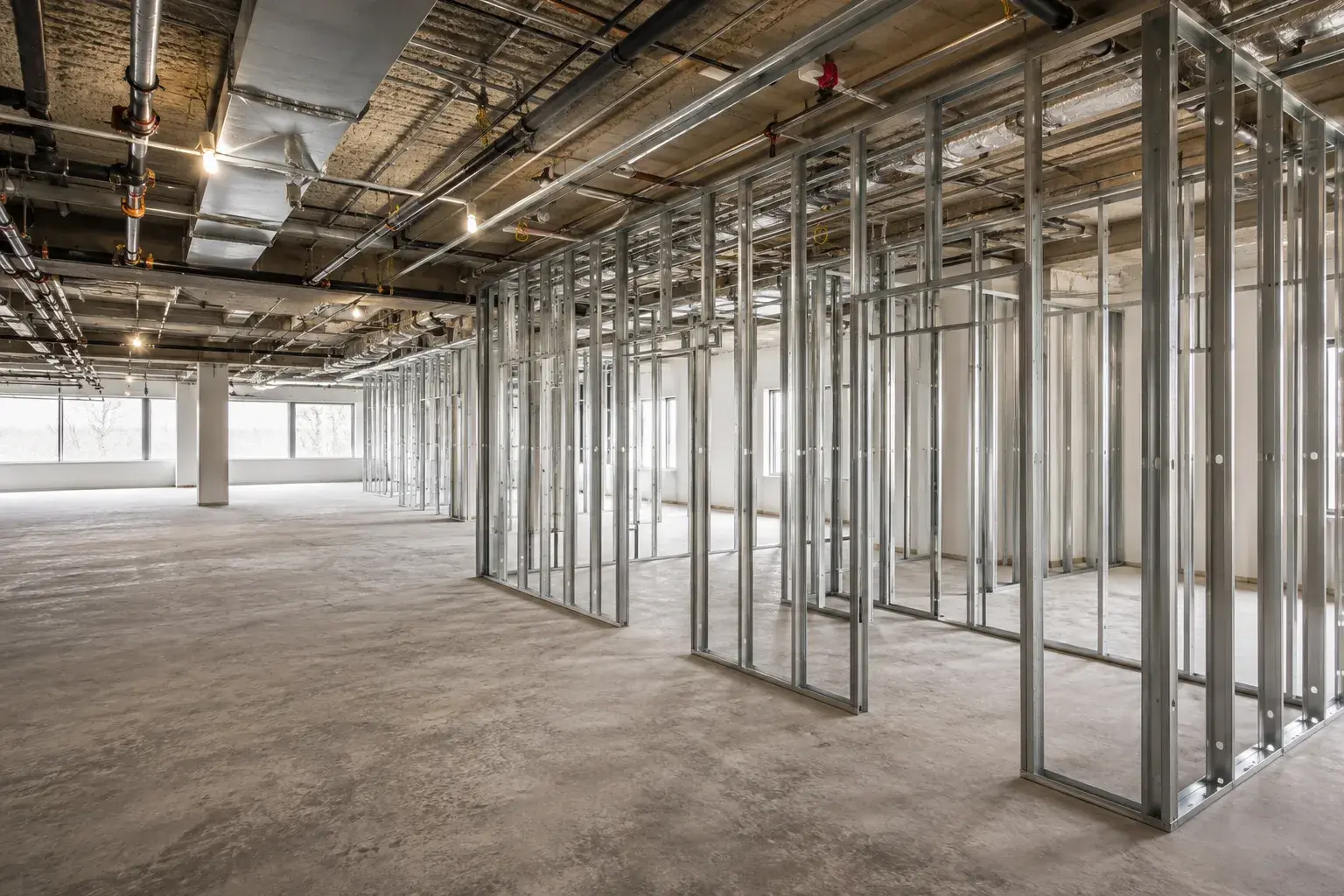 Office Framing in Aldershot, Ontario, framed on site by Timberr Framing