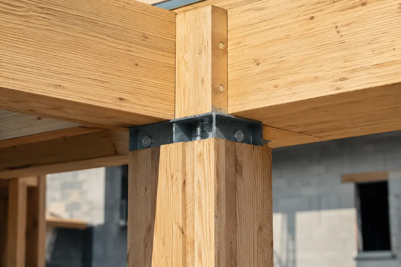 Pool House Framing in Uxbridge being framed on site by Timberr Framing