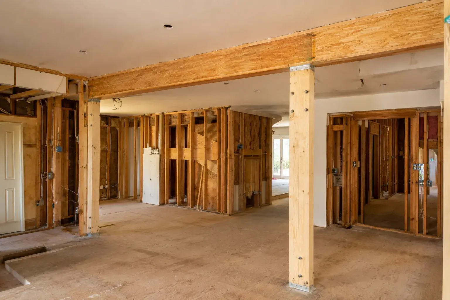 Renovation Framing in Barrie, Ontario, framed on site by Timberr Framing