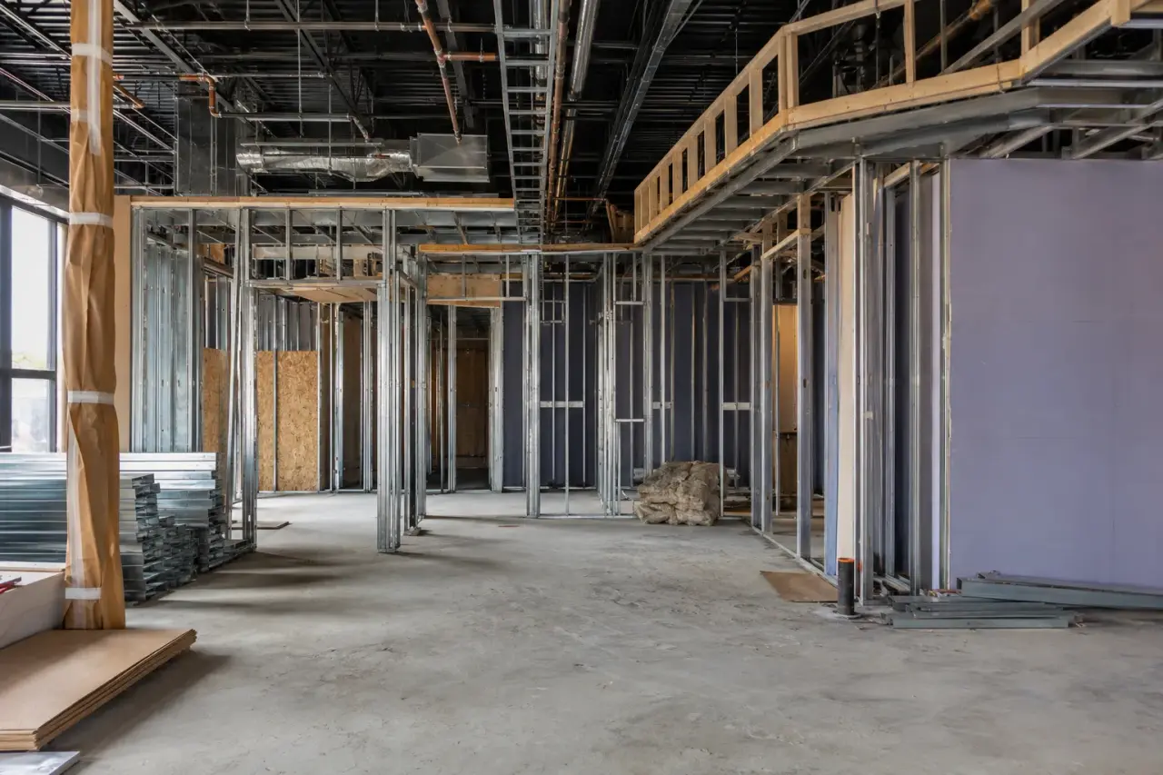 Completed Restaurant Framing ready for inspection