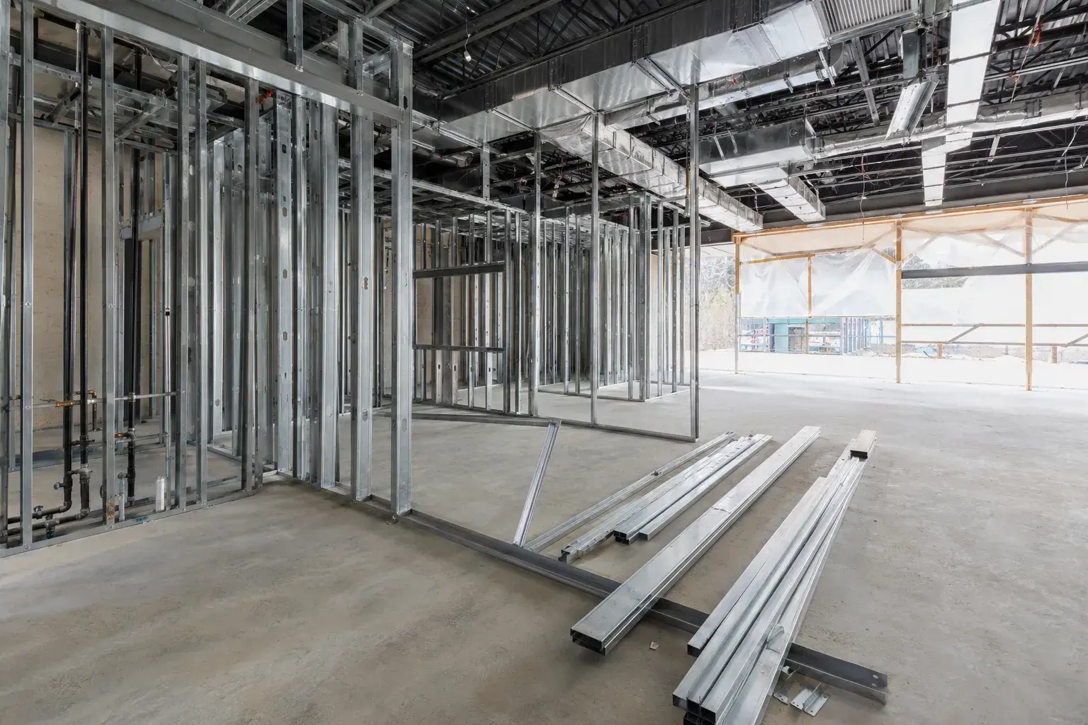 Restaurant Framing in Uxbridge, Ontario, framed on site by Timberr Framing