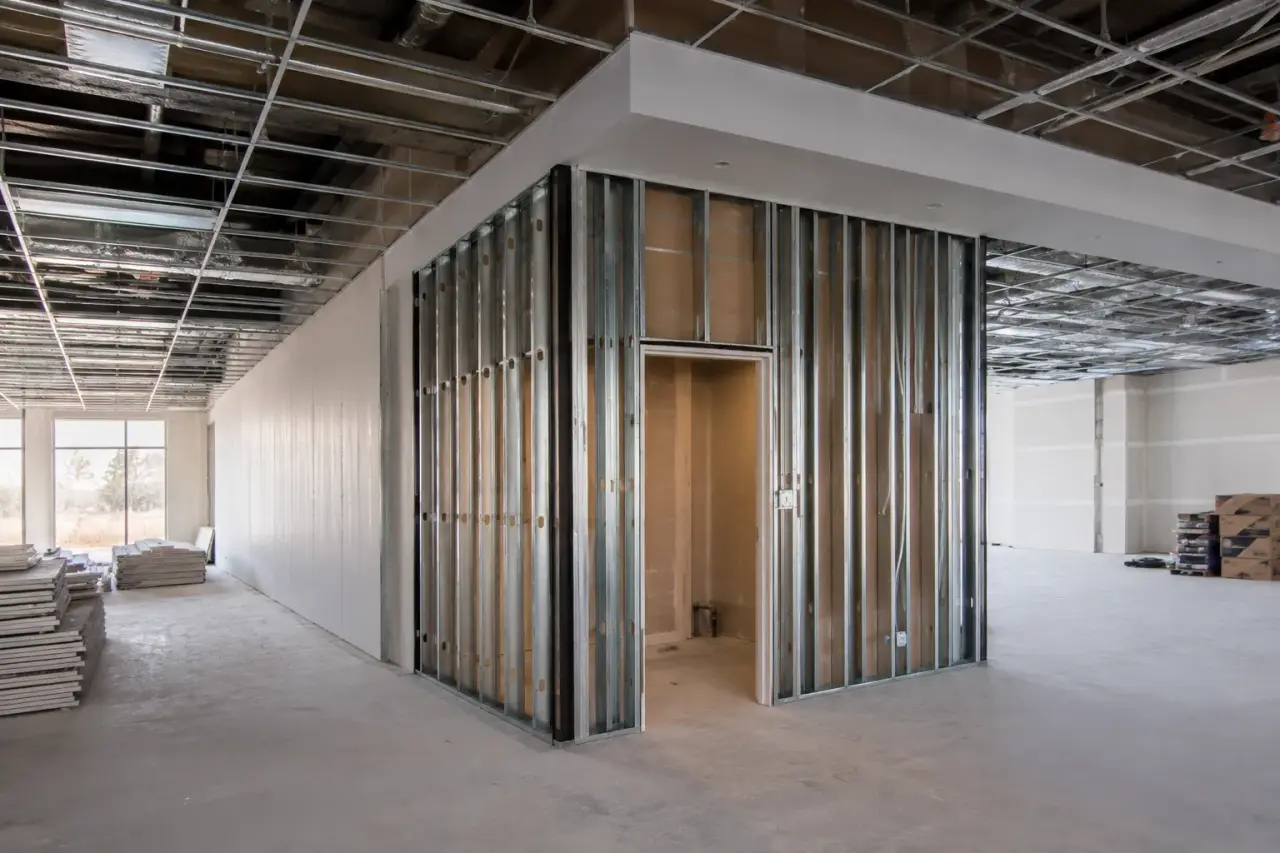 Completed Retail Framing ready for inspection
