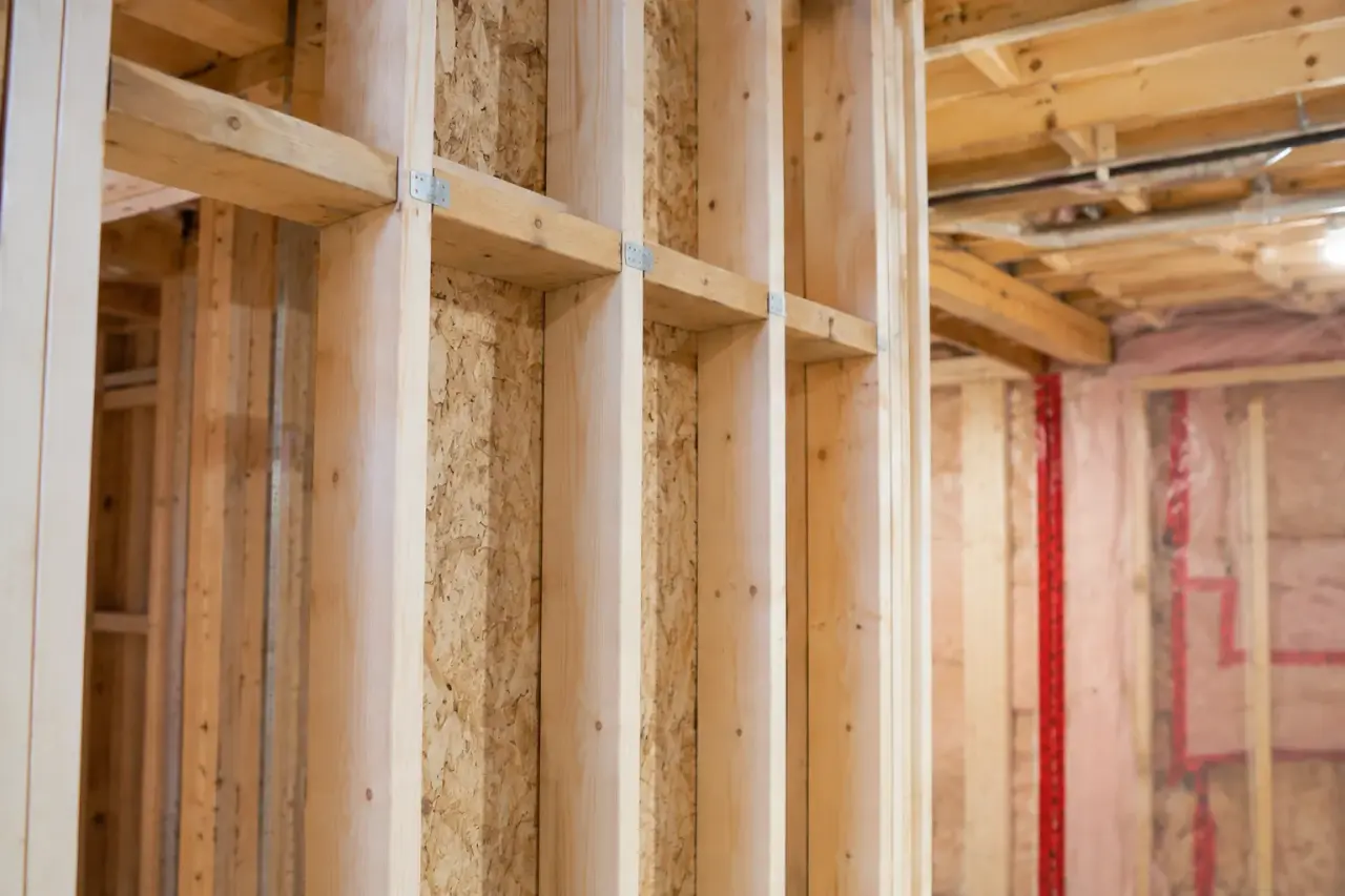 Completed Second Suite and In-Law Suite Framing GTA, framed on site by Timberr Framing