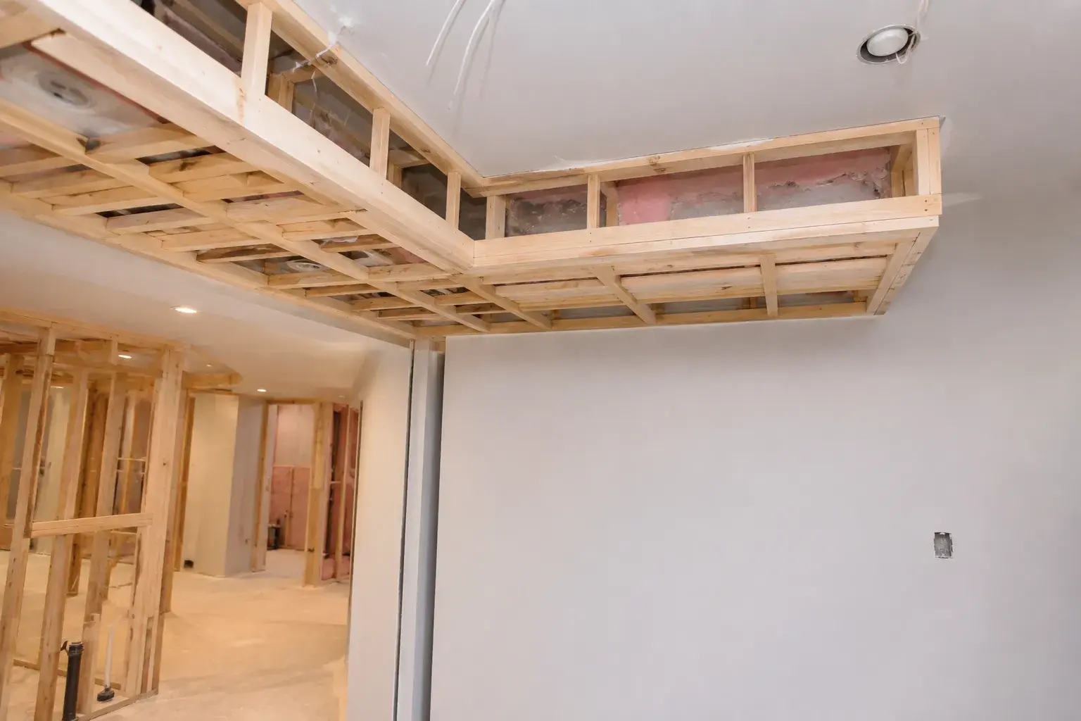 Soffit and Bulkhead Framing GTA, framed on site by Timberr Framing