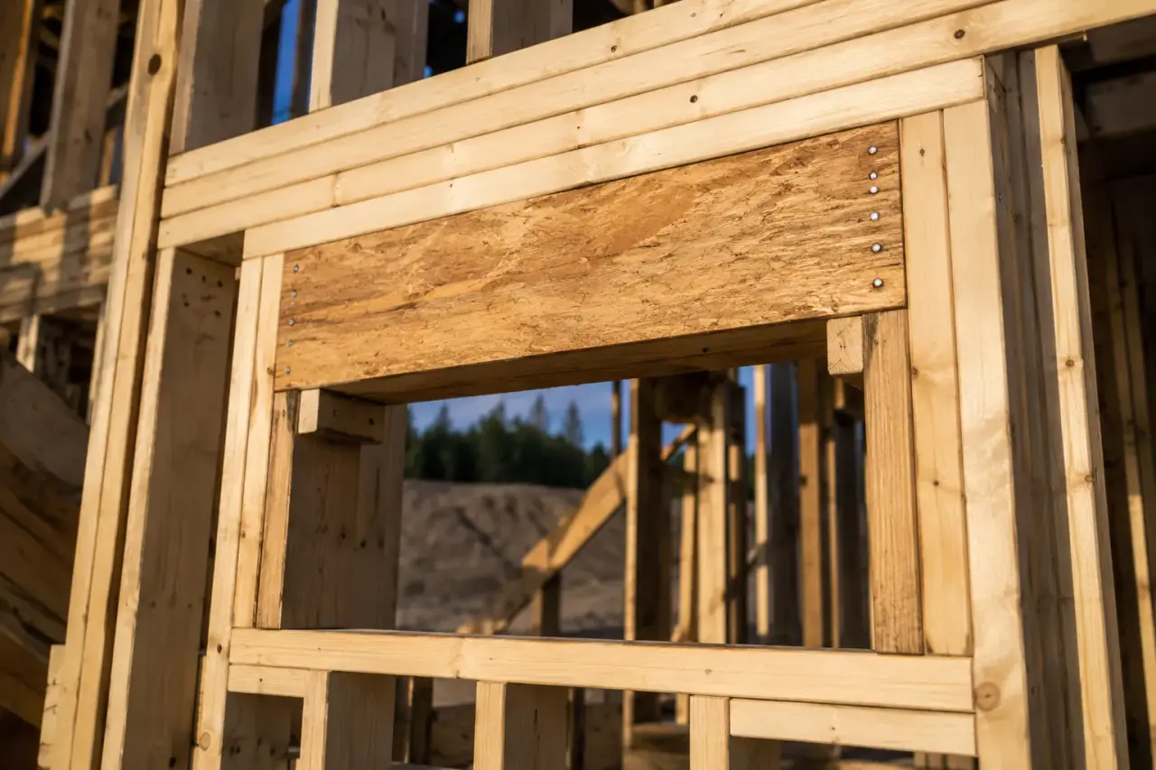 Wall Framing in Aldershot being framed on site by Timberr Framing