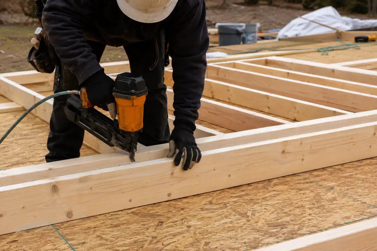 Wall Framing across Aldershot