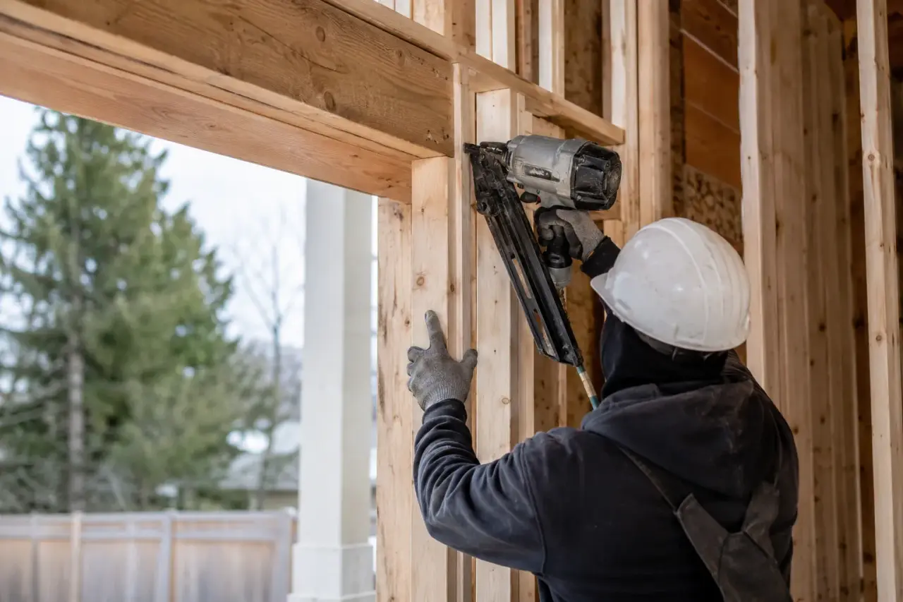 Completed Window and Door Opening Framing GTA, framed on site by Timberr Framing